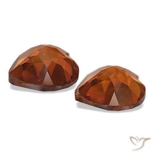 Gemme di Citrino Arancione scuro naturale da 2.10 ct, A forma di cuore, VS