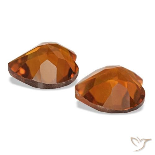 Gemme di Citrino Arancione scuro naturale da 2.05 ct, A forma di cuore, VS