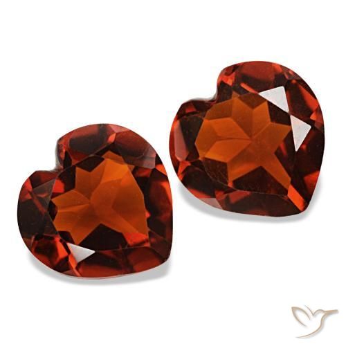 Gemme di Citrino Rosso medio naturale da 1.94 ct, A forma di cuore, VVS