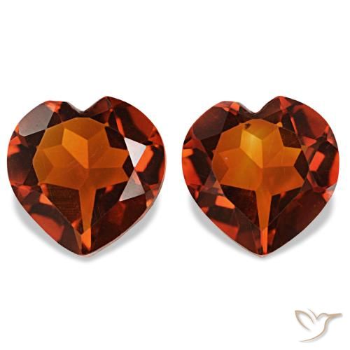 Gemme di Citrino Arancione scuro naturale da 2.01 ct, A forma di cuore, VS