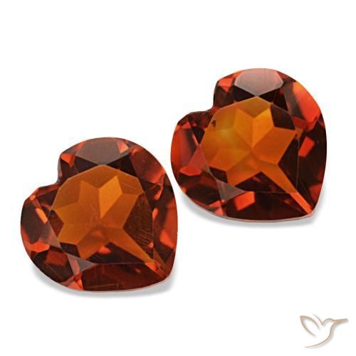 Gemme di Citrino Arancione scuro naturale da 2.01 ct, A forma di cuore, VS