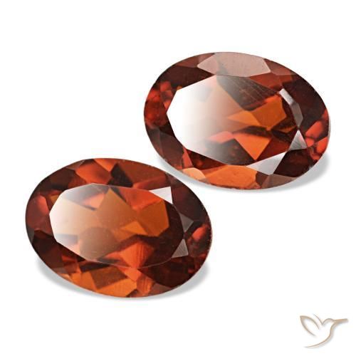 Citrino naturale arancione scuro da 1,31 ct, taglio ovale, VS