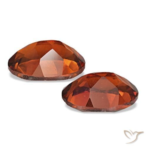 Citrino naturale arancione scuro da 1,31 ct, taglio ovale, VS