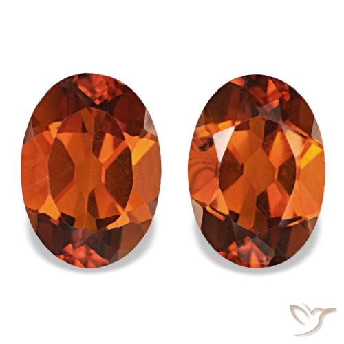 Gemme di Citrino Arancione scuro naturale da 1.35 ct, Taglio ovale, VS