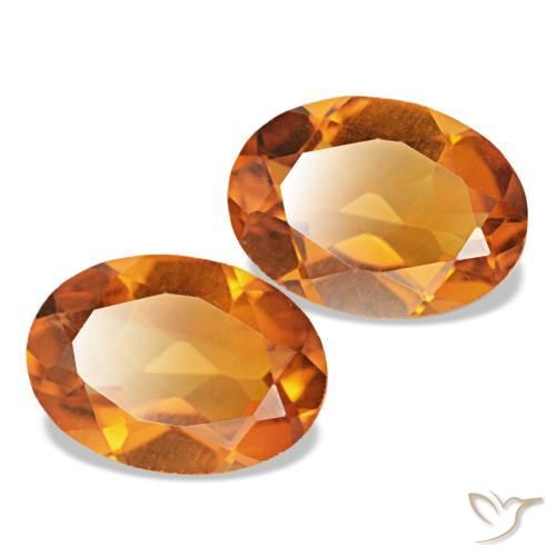Gemme di Citrino Arancio Medio naturale da 1.31 ct, Taglio ovale, VS