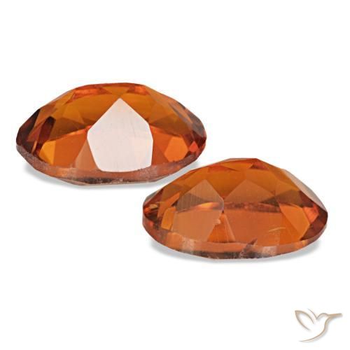 Citrino naturale arancione da 1,45 ct, taglio ovale, VS