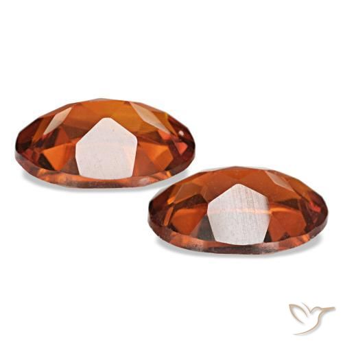 Citrino naturale arancio medio da 1,20 ct, taglio ovale, VS