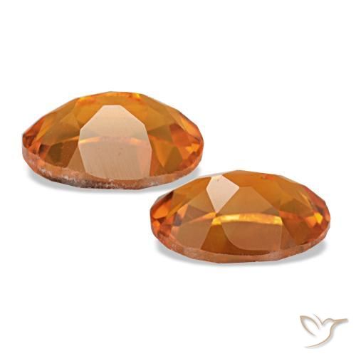 Gemme di citrino arancione marrone naturale da 1,46 ct, taglio ovale, VS
