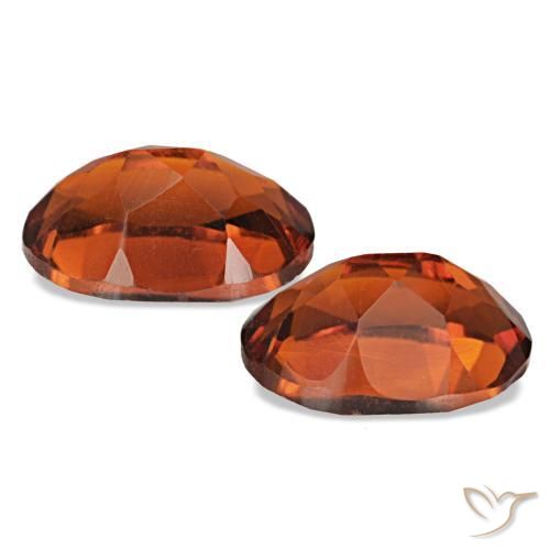 Gemme di Citrino Arancio scuro rossastro naturale da 1.42 ct, Taglio ovale, VVS-VS