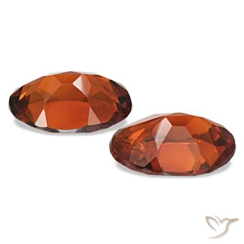 Gemme di citrino arancione scuro naturale da 1,13 ct, taglio ovale, VS
