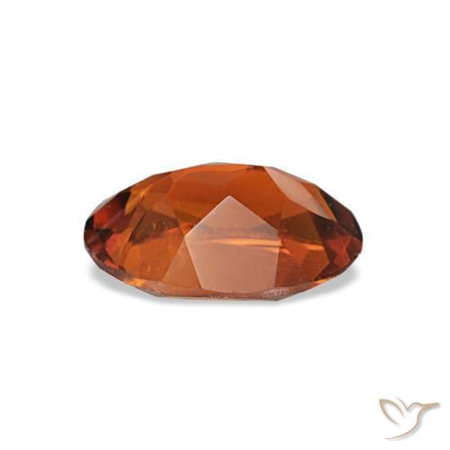 Citrino naturale arancione da 0,61 ct, taglio ovale, VS