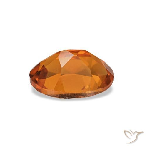 Citrino Arancione scuro naturale da 0.73 ct, Taglio ovale, VVS-VS