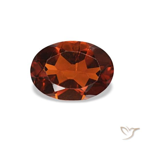 0.69ct arancione citrino, ovale, VS-SI
