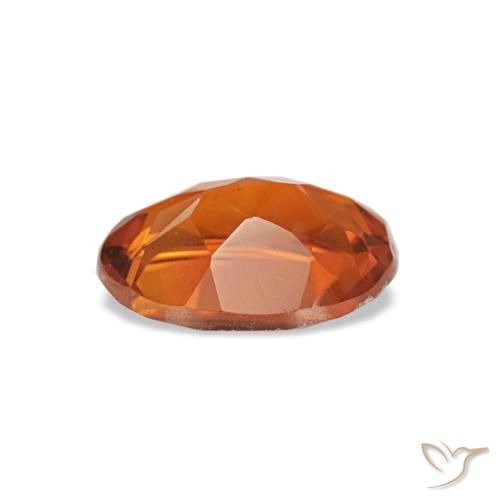 Citrino arancione intenso naturale da 0,61 ct, taglio ovale, VVS-VS
