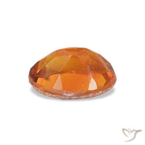 Citrino naturale arancione da 0,74 ct, taglio ovale, VVS-VS