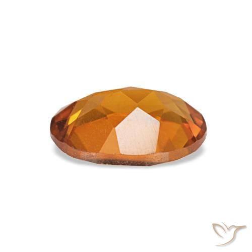 Citrino naturale arancione da 0,67 ct, taglio ovale, VVS-VS