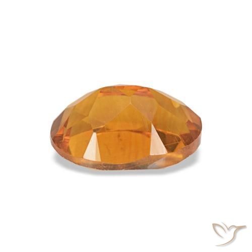 Citrino arancio medio naturale da 0,69 ct, taglio ovale, VS