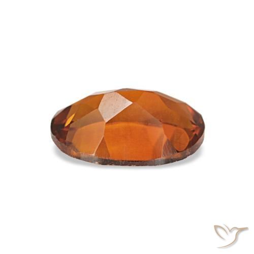 Citrino arancione rossastra naturale da 0,63 ct, taglio ovale, VS