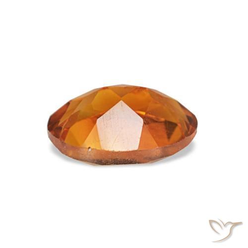 Citrino naturale arancione da 0,69 ct, taglio ovale, VVS-VS