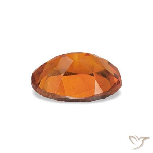 Citrino naturale arancione da 0,64 ct, taglio ovale, VS