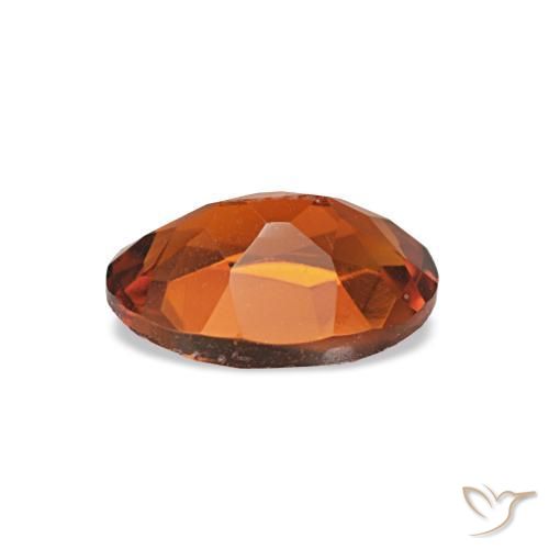 Citrino naturale arancione da 0,60 ct, taglio ovale, VVS-VS