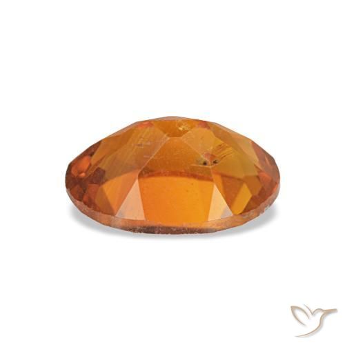 Citrino naturale arancione da 0,71 ct, taglio ovale, VVS-VS