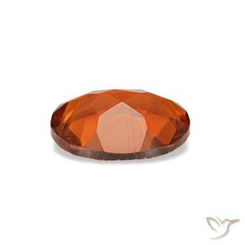 Citrino naturale arancione da 0,60 ct, taglio ovale, VS