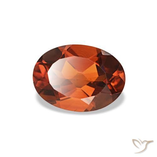 Citrino naturale arancione da 0,76 ct, taglio ovale, VVS-VS