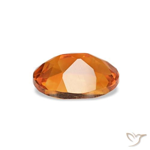 Citrino naturale arancione da 0,71 ct, taglio ovale, VVS-VS