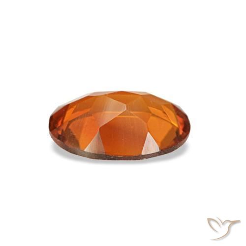 Citrino naturale arancione da 0,59 ct, taglio ovale, VVS-VS