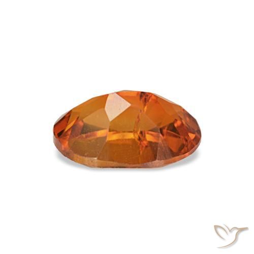 Citrino naturale arancione da 0,71 ct, taglio ovale, VVS-VS