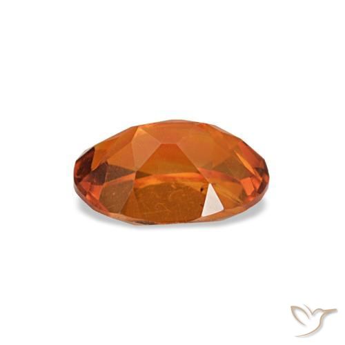 Citrino naturale arancione da 0,66 ct, taglio ovale, VVS-VS