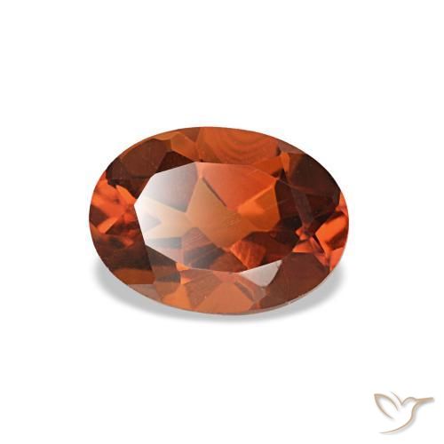 Citrino naturale arancione da 0,72 ct, taglio ovale, VVS-VS