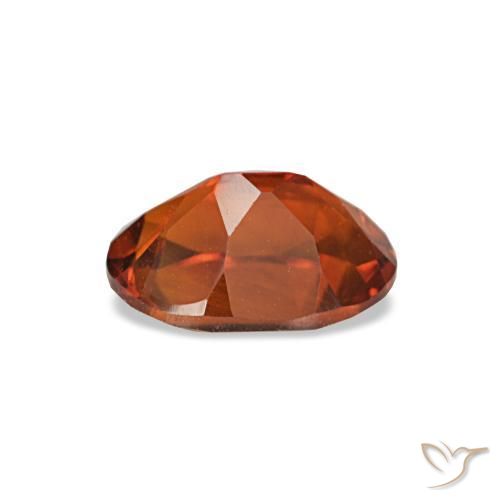 Citrino naturale arancione da 0,72 ct, taglio ovale, VVS-VS