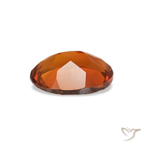 Citrino naturale arancione da 0,64 ct, taglio ovale, VVS-VS