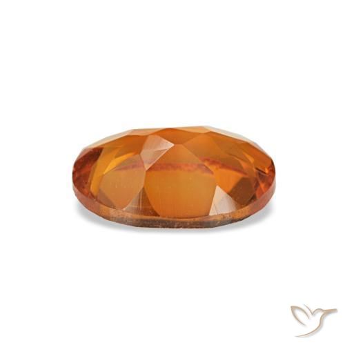 Citrino naturale arancione da 0,66 ct, taglio ovale, VVS-VS