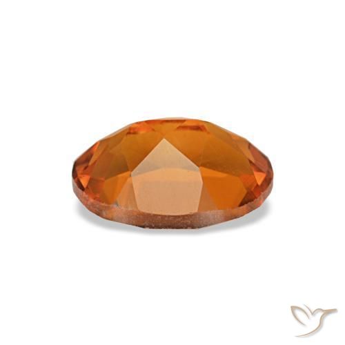 Citrino naturale arancione da 0,72 ct, taglio ovale, VVS-VS