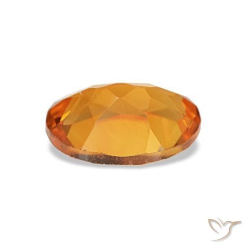 Citrino naturale arancione da 0,72 ct, taglio ovale, VVS-VS