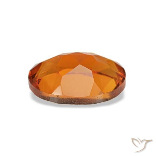 Citrino naturale arancione da 0,73 ct, taglio ovale, VVS-VS