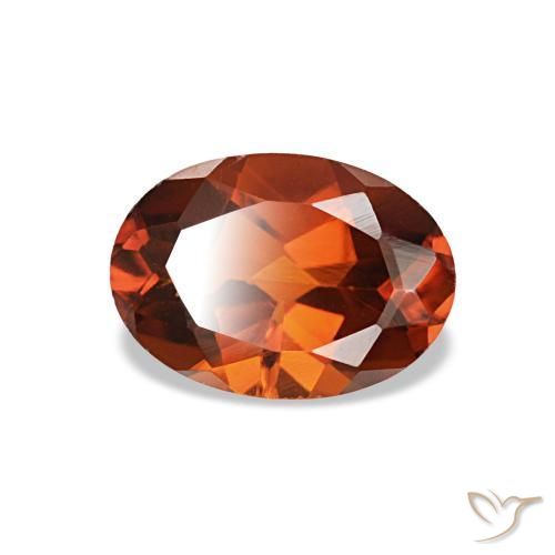 Citrino naturale arancione da 0,73 ct, taglio ovale, VVS-VS