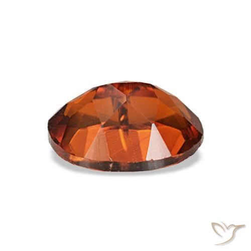 Citrino naturale arancione da 0,73 ct, taglio ovale, VVS-VS