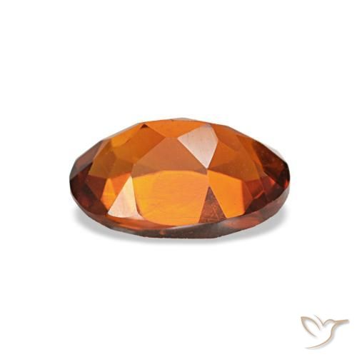 Citrino naturale arancione da 0,69 ct, taglio ovale, VVS-VS