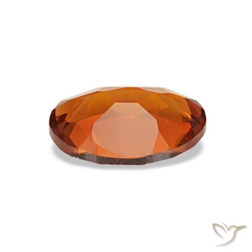 Citrino naturale arancione da 0,66 ct, taglio ovale, VVS-VS