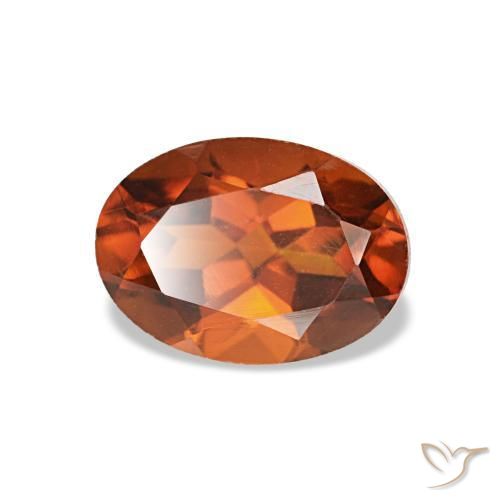 Citrino naturale arancione da 0,83 ct, taglio ovale, VVS-VS