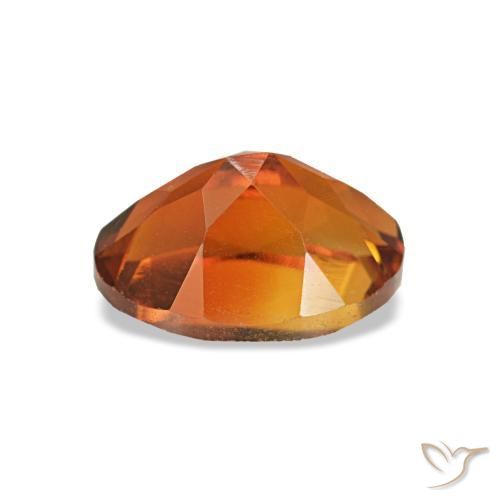 Citrino naturale arancione da 0,83 ct, taglio ovale, VVS-VS