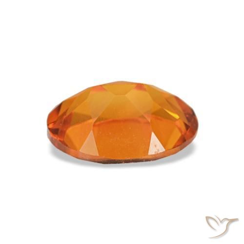 Citrino naturale arancione da 0,73 ct, taglio ovale, VVS-VS