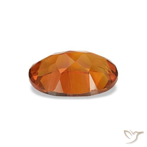 Citrino naturale arancione da 0,63 ct, taglio ovale, VVS-VS
