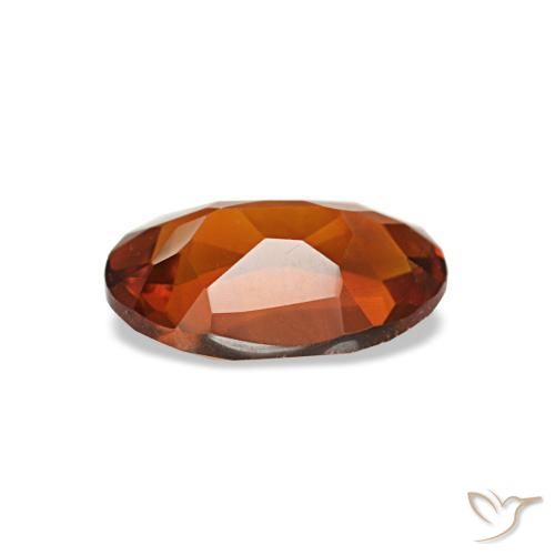 Citrino naturale arancione da 0,58 ct, taglio ovale, VVS-VS