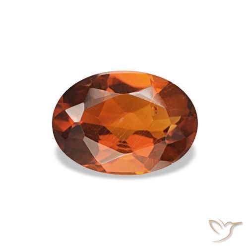 Citrino naturale arancione da 0,72 ct, taglio ovale, VS-SI