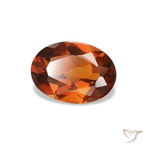 Citrino naturale arancione da 0,72 ct, taglio ovale, VS-SI